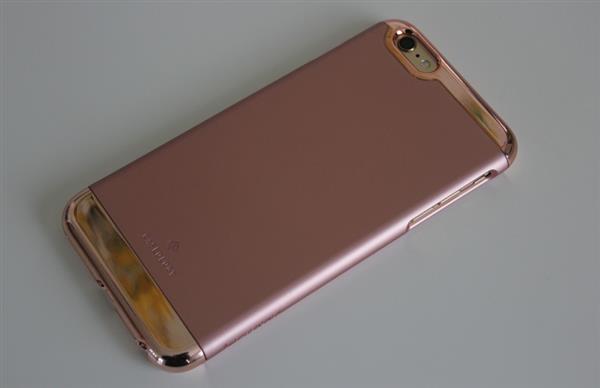 Grote foto caseology savoy series iphone 6s 6 rose gold tempered glass screenprotector telecommunicatie mobieltjes