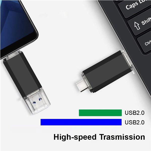 Grote foto drphone ultradrive 256gb 3 in 1 flashdrive usb c micro usb usb 3.0 otg usb stick gesc computers en software overige computers en software