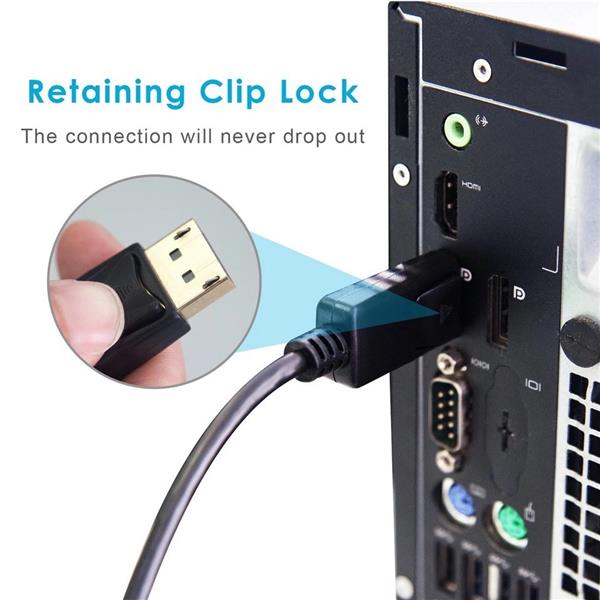 Grote foto drphone speedpro displaypoort naar displaypoort kabel 4k 60hz 1.8 meter dp dp hoge snel telecommunicatie opladers en autoladers