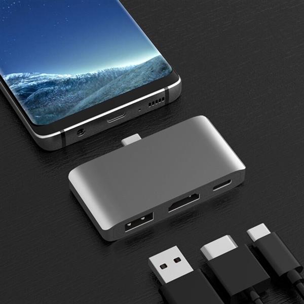 Grote foto drphone usb c naar hdmi usb 3.0 usb c female hub multiport adapter digital hd 4k video out computers en software overige computers en software