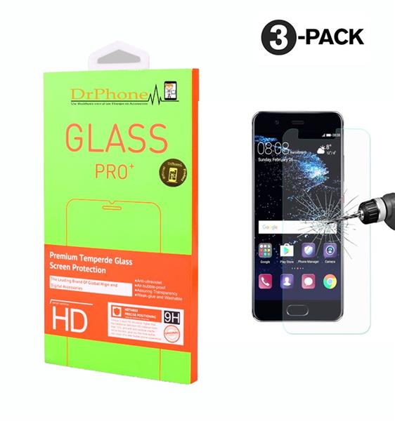 Grote foto drphone 3x huawei p10 lite glas glazen screen protector tempered glass 2.5d 9h 0.26mm telecommunicatie mobieltjes