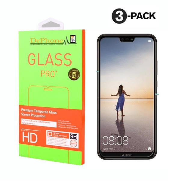 Grote foto drphone 3x huawei p20 lite glas glazen screen protector tempered glass 2.5d 9h 0.26mm telecommunicatie mobieltjes