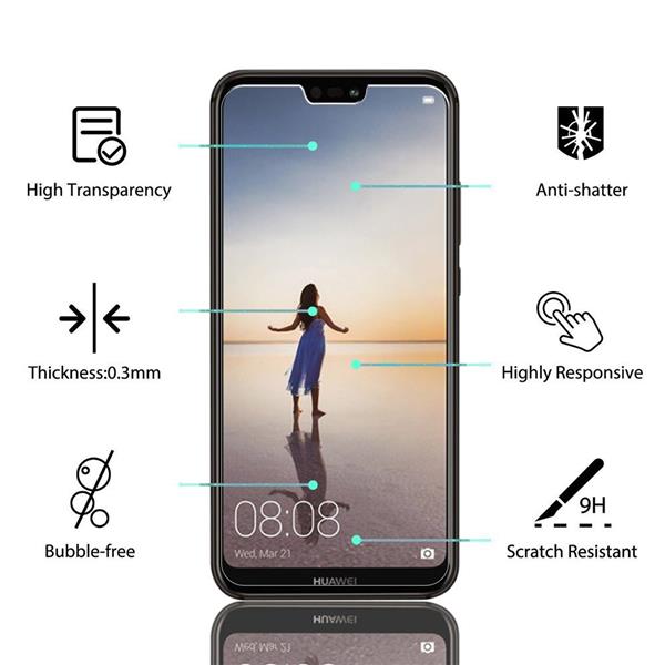 Grote foto drphone 3x huawei p20 lite glas glazen screen protector tempered glass 2.5d 9h 0.26mm telecommunicatie mobieltjes