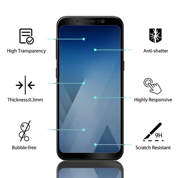 Grote foto drphone a8 2018 glas 4d volledige glazen dekking full coverage curved edge frame tempered glass zwar telecommunicatie mobieltjes