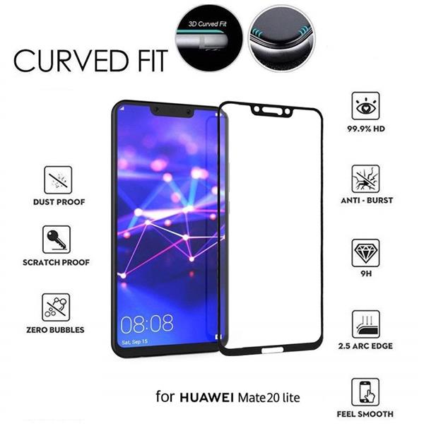 Grote foto drphone huawei mate 20 lite glas 4d volledige glazen dekking full coverage curved edge frame tempere telecommunicatie mobieltjes