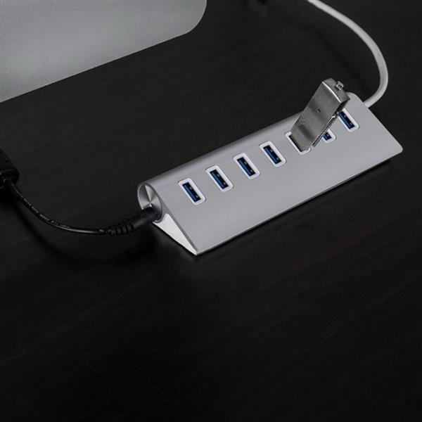 Grote foto 7 poort luxe premium aluminium usb 3.0 hub switch splitter verdeler plug play computers en software overige computers en software