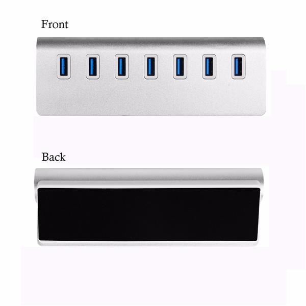 Grote foto 7 poort luxe premium aluminium usb 3.0 hub switch splitter verdeler plug play computers en software overige computers en software