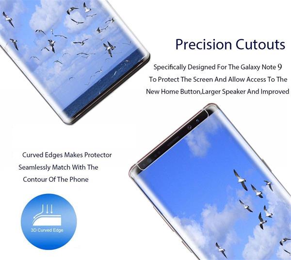 Grote foto drphone note 9 glas 4d volledige glazen dekking full coverage curved edge frame tempered glass trans telecommunicatie mobieltjes