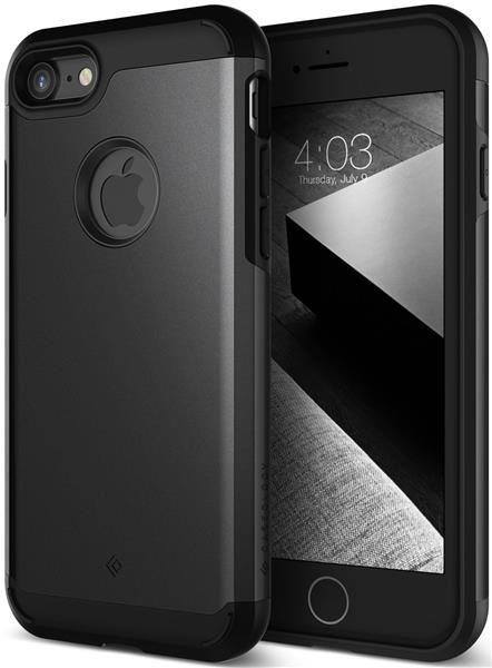 Grote foto caseology titan series shock proof grip case iphone 8 7 black screenprotector telecommunicatie mobieltjes