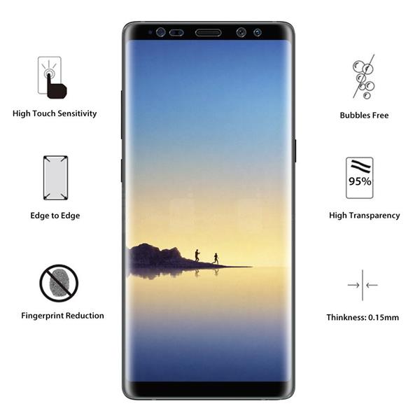 Grote foto drphone samsung note 8 3d pet full coverage flexibele anti shock glass screen protector tot aan de telecommunicatie mobieltjes