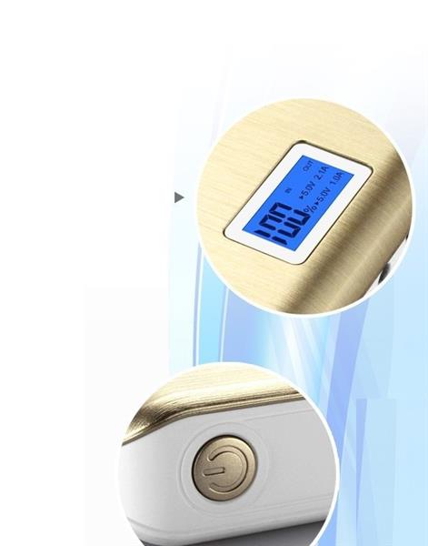 Grote foto 100 10400 mah powerbank met led indicatie led lamp luxurious goud telecommunicatie opladers en autoladers