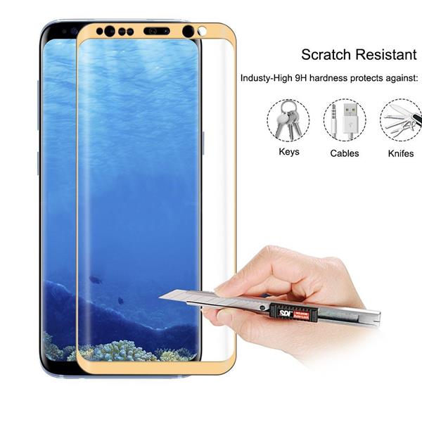 Grote foto drphone samsung s9 glas 4d volledige glazen dekking full coverage curved edge frame tempered glass g telecommunicatie mobieltjes