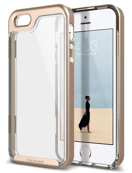 Grote foto caseology skyfall series iphone se 5s 5 goud 1 gratis iphone se 5s 5 screenprotector telecommunicatie mobieltjes