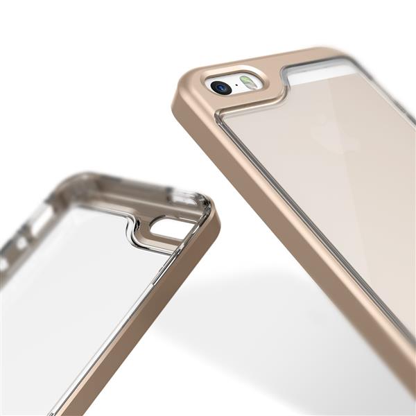 Grote foto caseology skyfall series iphone se 5s 5 goud 1 gratis iphone se 5s 5 screenprotector telecommunicatie mobieltjes