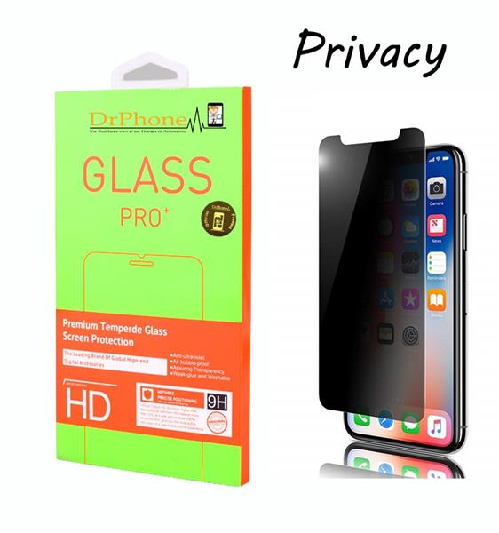 Grote foto drphone iphone x xs privacy tempered glass screenprotector anti spy glas glazen screenprotector telecommunicatie mobieltjes