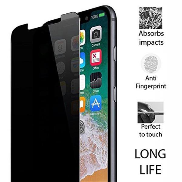 Grote foto drphone iphone x xs privacy tempered glass screenprotector anti spy glas glazen screenprotector telecommunicatie mobieltjes