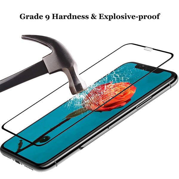 Grote foto drphone iphone xr 6.1 inch glas 9d volledige ultieme glazen dekking full coverage curved edge fram telecommunicatie mobieltjes