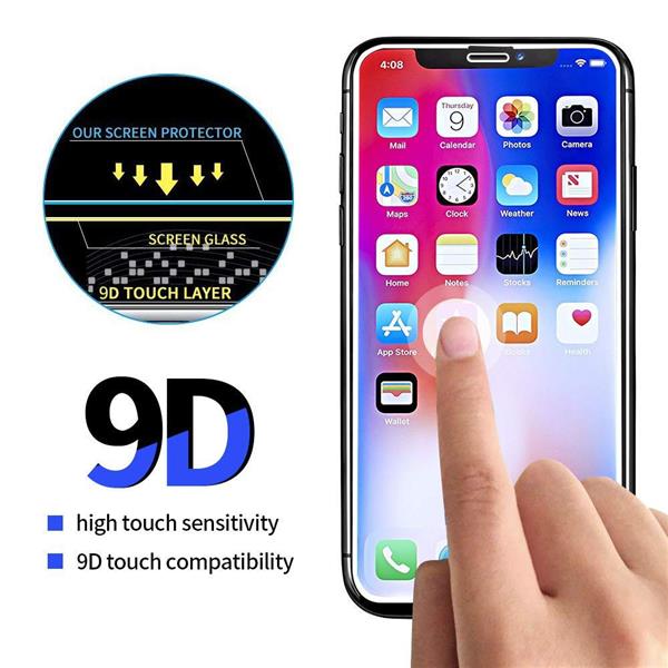 Grote foto drphone iphone xr 6.1 inch glas 9d volledige ultieme glazen dekking full coverage curved edge fram telecommunicatie mobieltjes