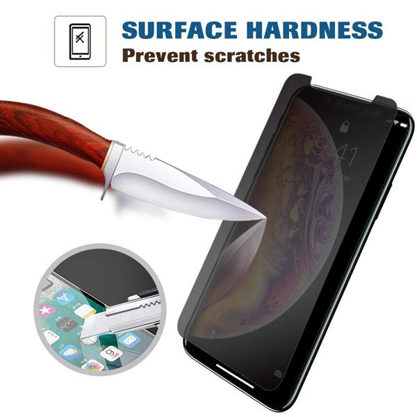 Grote foto drphone iphone xs max 6.5 inch privacy tempered glass screenprotector anti spy glas glazen scr telecommunicatie mobieltjes