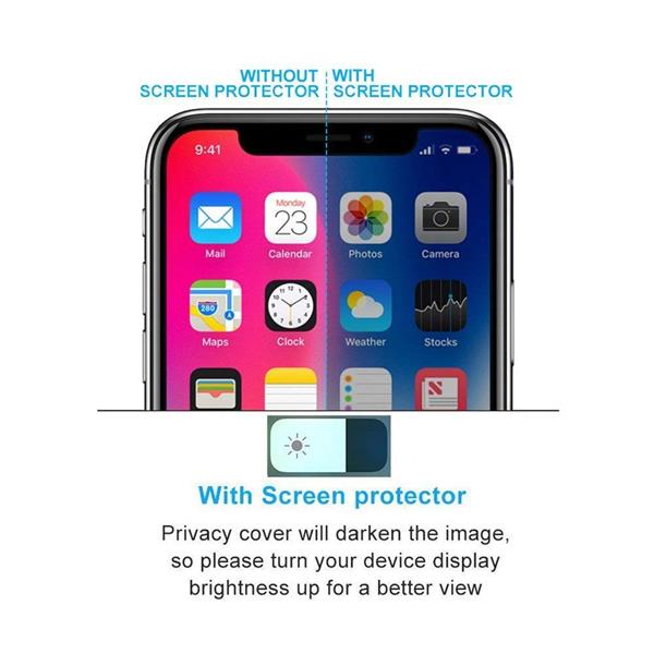 Grote foto drphone iphone xs max 6.5 inch privacy tempered glass screenprotector anti spy glas glazen scr telecommunicatie mobieltjes