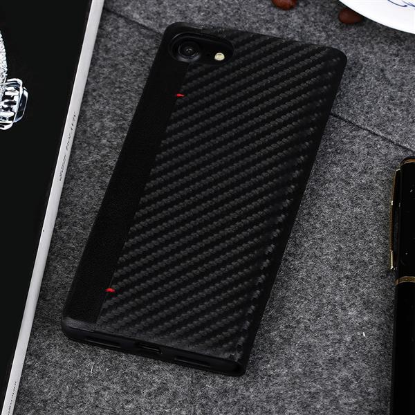 Grote foto iphone 7 plus x level wallet carbon style portemonnee case zwart telecommunicatie mobieltjes