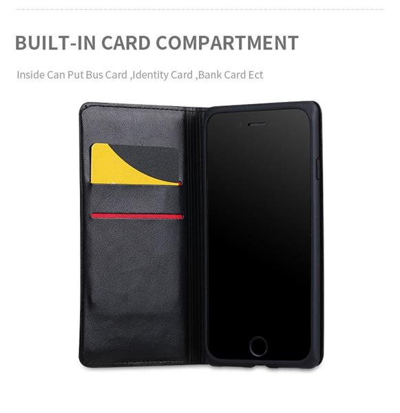 Grote foto iphone 7 plus x level wallet serie 2 carbon style portemonnee case zwart telecommunicatie mobieltjes