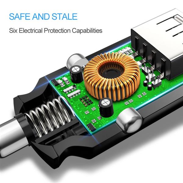 Grote foto drphone invisible 5v 2.4a usb auto oplader 1 meter apple lightning telecommunicatie opladers en autoladers