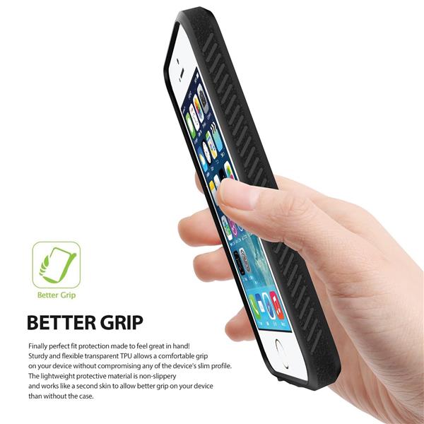 Grote foto rearth ringke onyx drop proof slim case iphone se 5s 5 black ringke hd schermfolie telecommunicatie mobieltjes