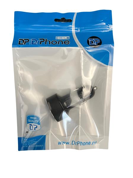 Grote foto drphone qc2 pro autolader qualcomm 3.0a 2.4a auto oplader snellader dubbele usb ingang met l telecommunicatie opladers en autoladers