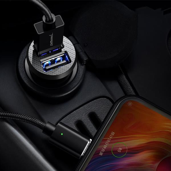 Grote foto drphone invisible 5v 2.4a usb auto oplader voor mobiele telefoon tablet gps fast charger mini auto o telecommunicatie opladers en autoladers