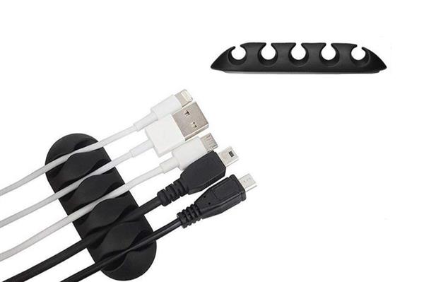 Grote foto drphone hc2 zelfklevende kabel clip universele kabelhouder kabelorganizer 5 ingangen organis telecommunicatie opladers en autoladers