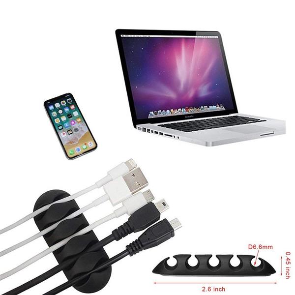 Grote foto drphone hc2 zelfklevende kabel clip universele kabelhouder kabelorganizer 5 ingangen organis telecommunicatie opladers en autoladers