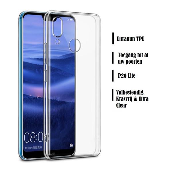 Grote foto drphone p20 lite tpu hoesje transparant ultra dun premium soft gel case transparant tp telecommunicatie mobieltjes