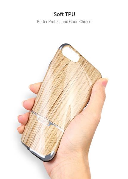 Grote foto iphone 7 x level natureliving luxe houtenstyle tpu case donkerbruin telecommunicatie mobieltjes