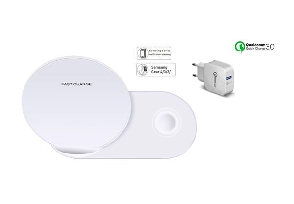 Grote foto drphone 2 in 1 echo pro fast charge qualcomm 3.0 adapter usb c kabel 2 meter met beveiliging telecommunicatie opladers en autoladers