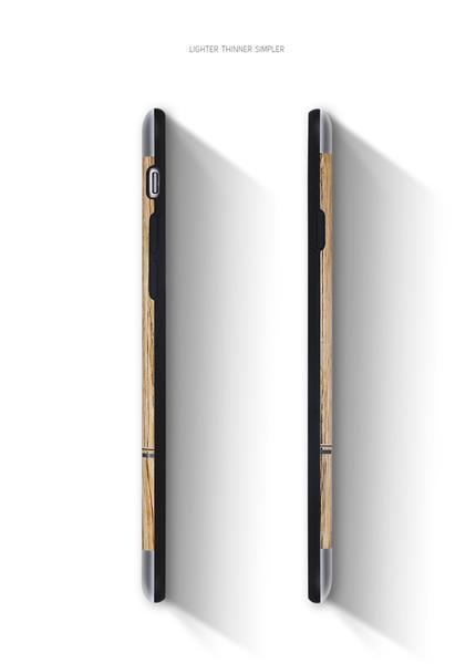 Grote foto iphone 7 plus x level natureliving luxe houtenstyle tpu case bruin telecommunicatie mobieltjes