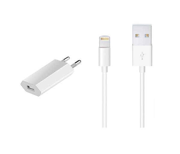 Grote foto olesit uns 1536 usb lader stekker oplader 5w adapter 3 meter oplaadkabel veillig laden apple telecommunicatie opladers en autoladers