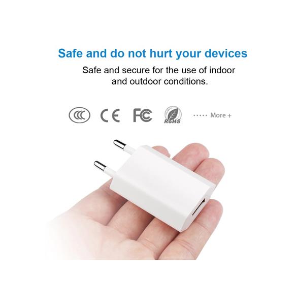 Grote foto olesit uns 1536 usb lader stekker oplader 5w adapter 3 meter oplaadkabel veillig laden apple telecommunicatie opladers en autoladers