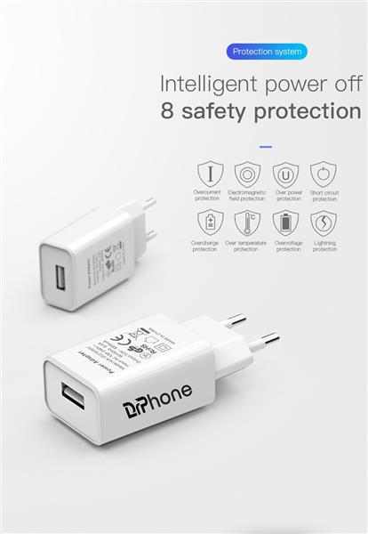 Grote foto 1 pack gecertificeerde drphone usb lader stekker oplader oplaadkabel geschikt voor iphone ipad telecommunicatie opladers en autoladers