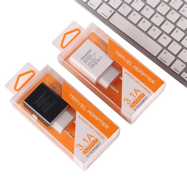 Grote foto olesit 3.1a 15 5w fast charge adapter 2 poort lader snellader micro usb oplader 2 poorten micro us telecommunicatie opladers en autoladers