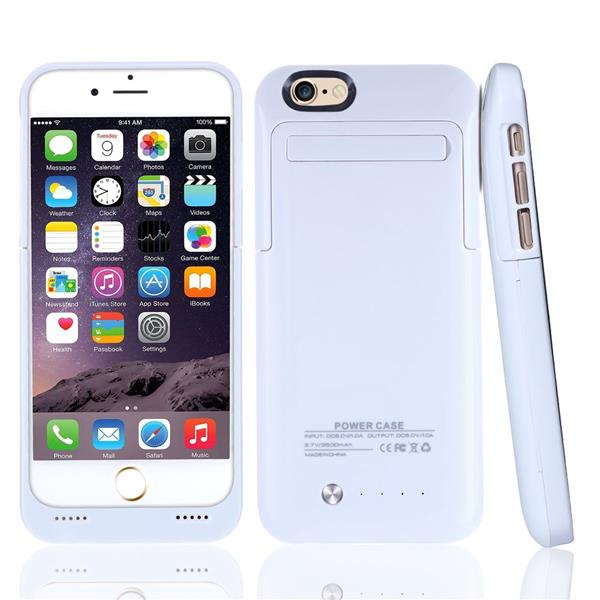 Grote foto iphone 6s 6 externe batterij accucase pack power bank 3500 mah wit telecommunicatie mobieltjes