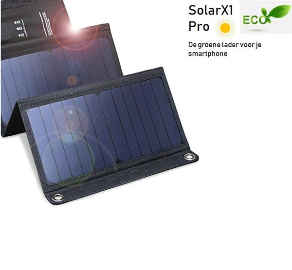 Grote foto drphone sunpowerx1 pro opvouwbare 14w zonnecellen 4 xl panelen 5v 2.4a draagbare zonnepanelen telecommunicatie opladers en autoladers