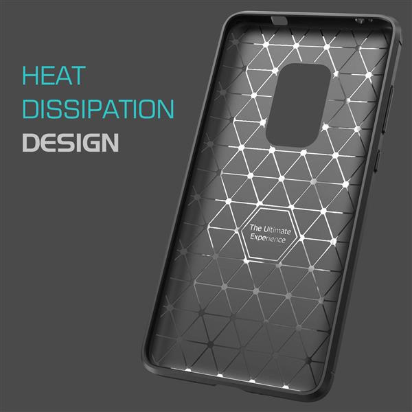 Grote foto drphone mate 20 hoesje geborsteld tpu case ultimate drop proof siliconen case carbon fiber loo telecommunicatie mobieltjes