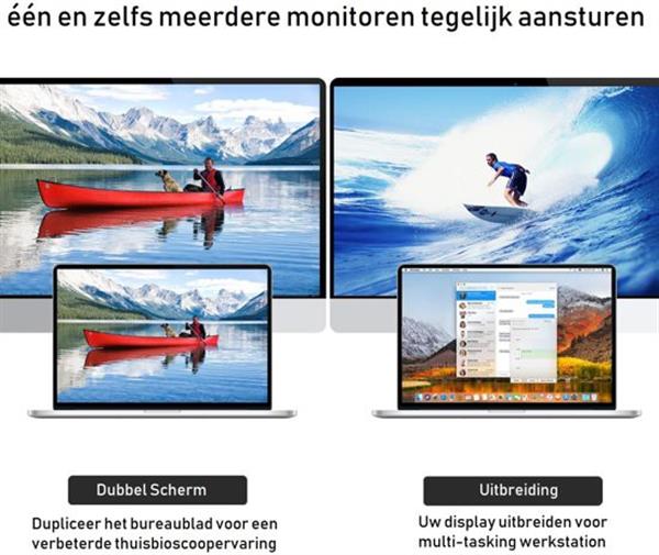 Grote foto drphone usb c naar hdmi adapterkabel 4k 60hz 1080p hd hdtv adapter geschikt voor o.a macbook pr computers en software overige computers en software