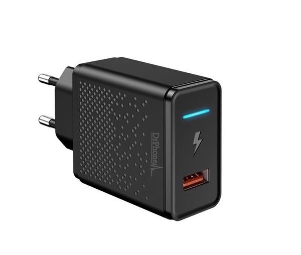 Grote foto drphone halo 18w qualcom 3.0 quick charge snel lader met led indicator wit telecommunicatie opladers en autoladers