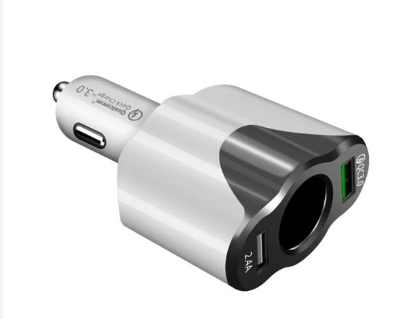 Grote foto drphone car3 2 poorten 1 sigarettenplug autolader snellader 2.4a auto bus smartphones telecommunicatie opladers en autoladers