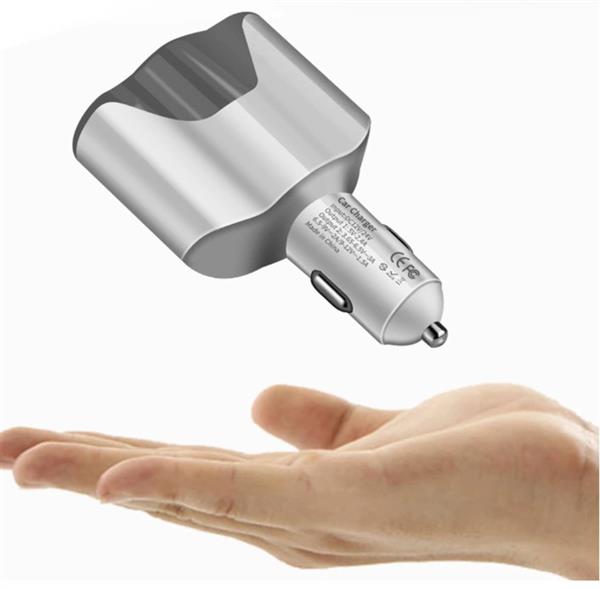 Grote foto drphone car3 2 poorten 1 sigarettenplug autolader snellader 2.4a auto bus smartphones telecommunicatie opladers en autoladers