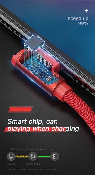 Grote foto drphone type c dubbele 90 haakse gevlochten 3a kabel datasynchronisatie snel opladen zwart ro telecommunicatie opladers en autoladers