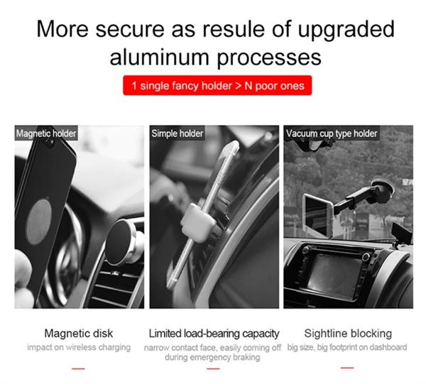 Grote foto drphone smart sensor v2 autohouder draadloze qi oplader infrarood 360 graden rotatie drphone telecommunicatie opladers en autoladers