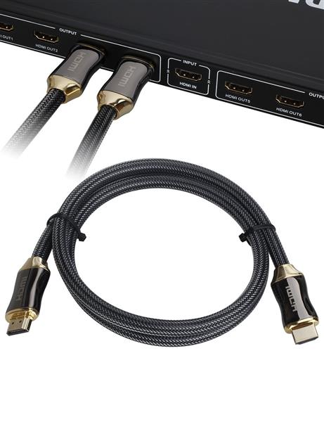 Grote foto drphone hi speed pro hdmi naar hdmi kabel 2.0 gouden connectoren 1meter audio video 18gbp telecommunicatie opladers en autoladers